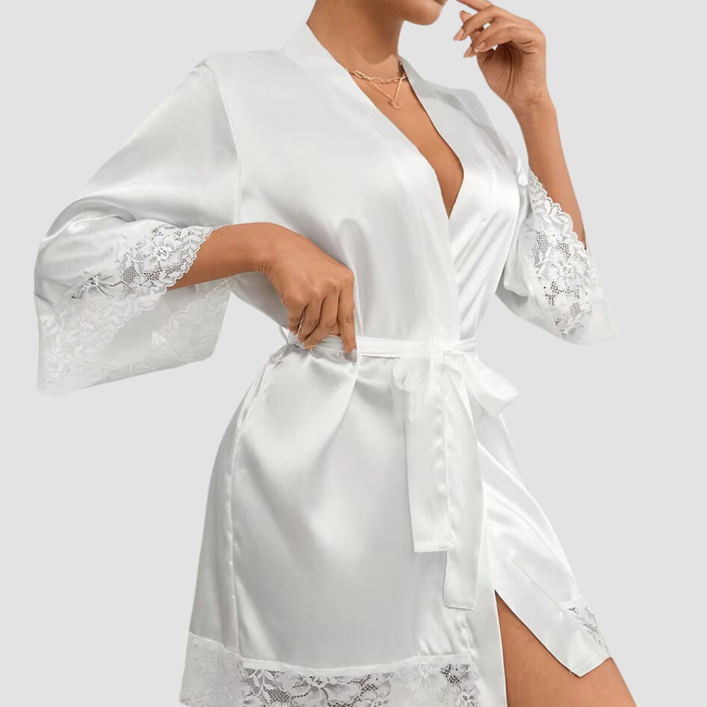 Soft Lace Mini Night Robe