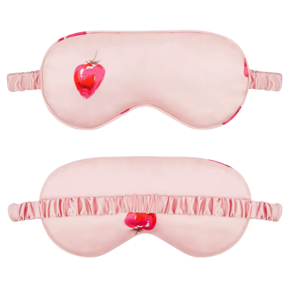 Strawberry Print Sleeping Mask