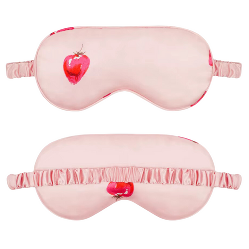 Strawberry Print Sleeping Mask