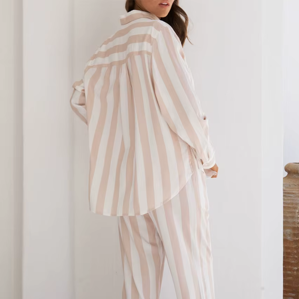 Striped Long Sleeve PJ Set