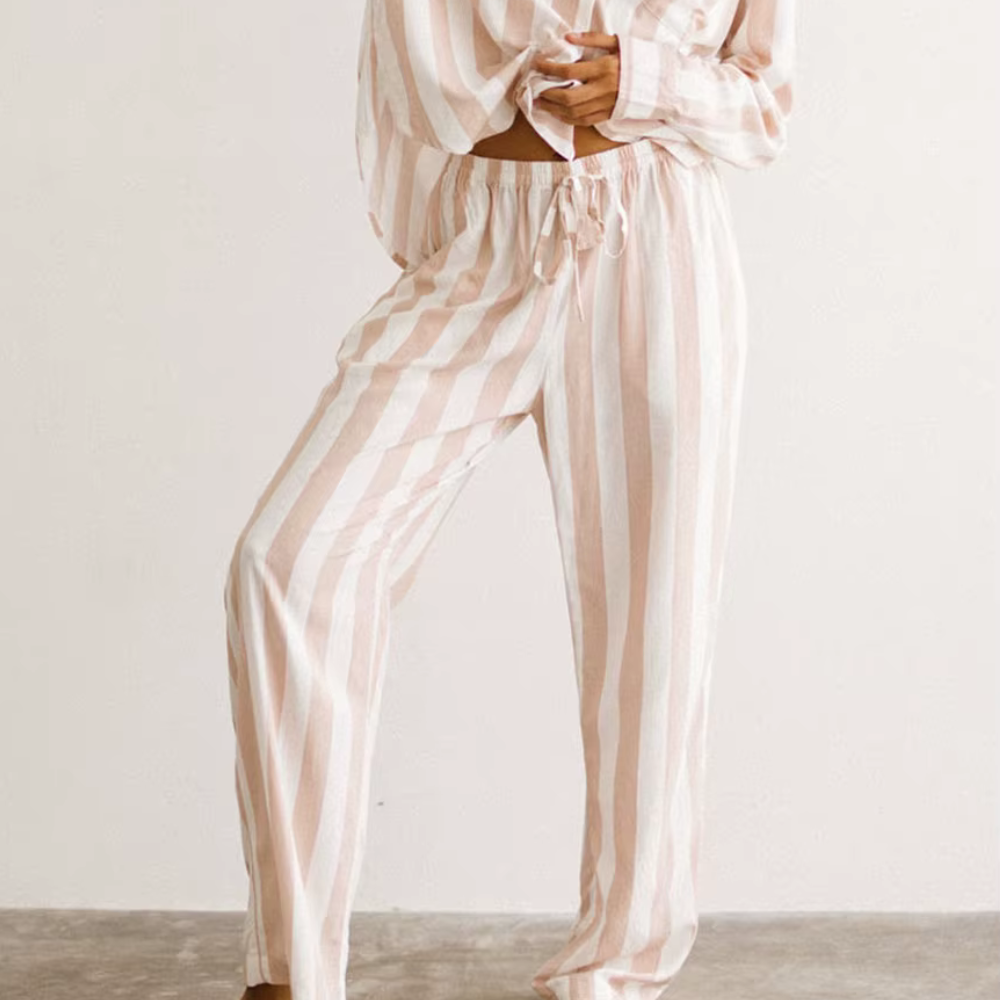 Striped Long Sleeve PJ Set