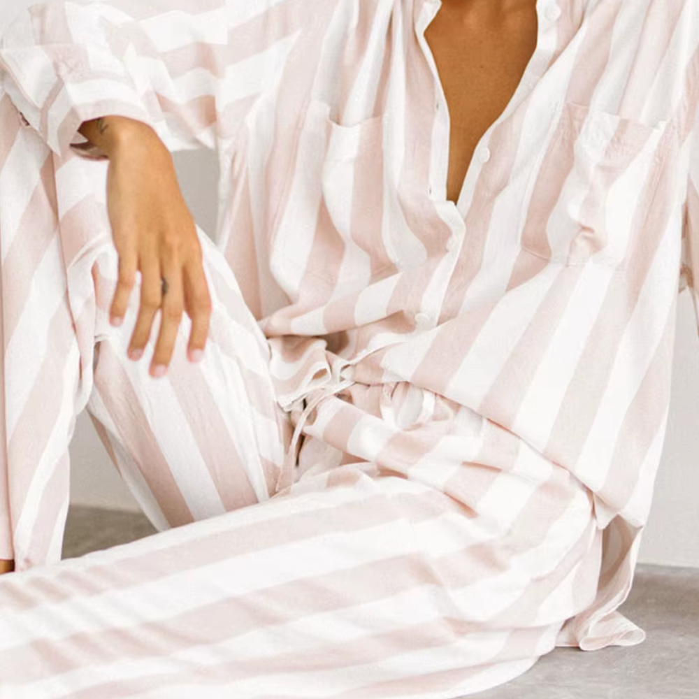 Striped Long Sleeve PJ Set