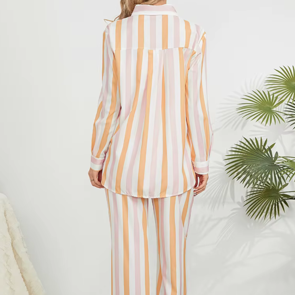 Striped Long Sleeve PJ Set