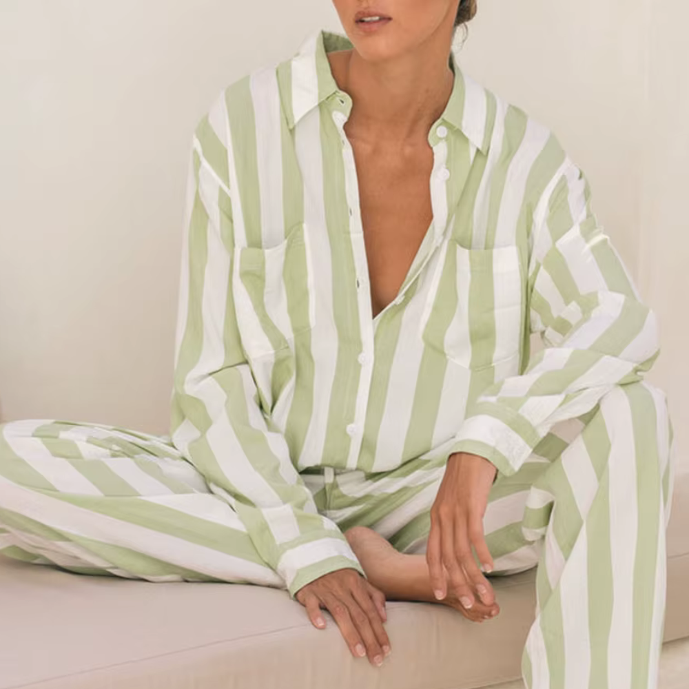 Striped Long Sleeve PJ Set