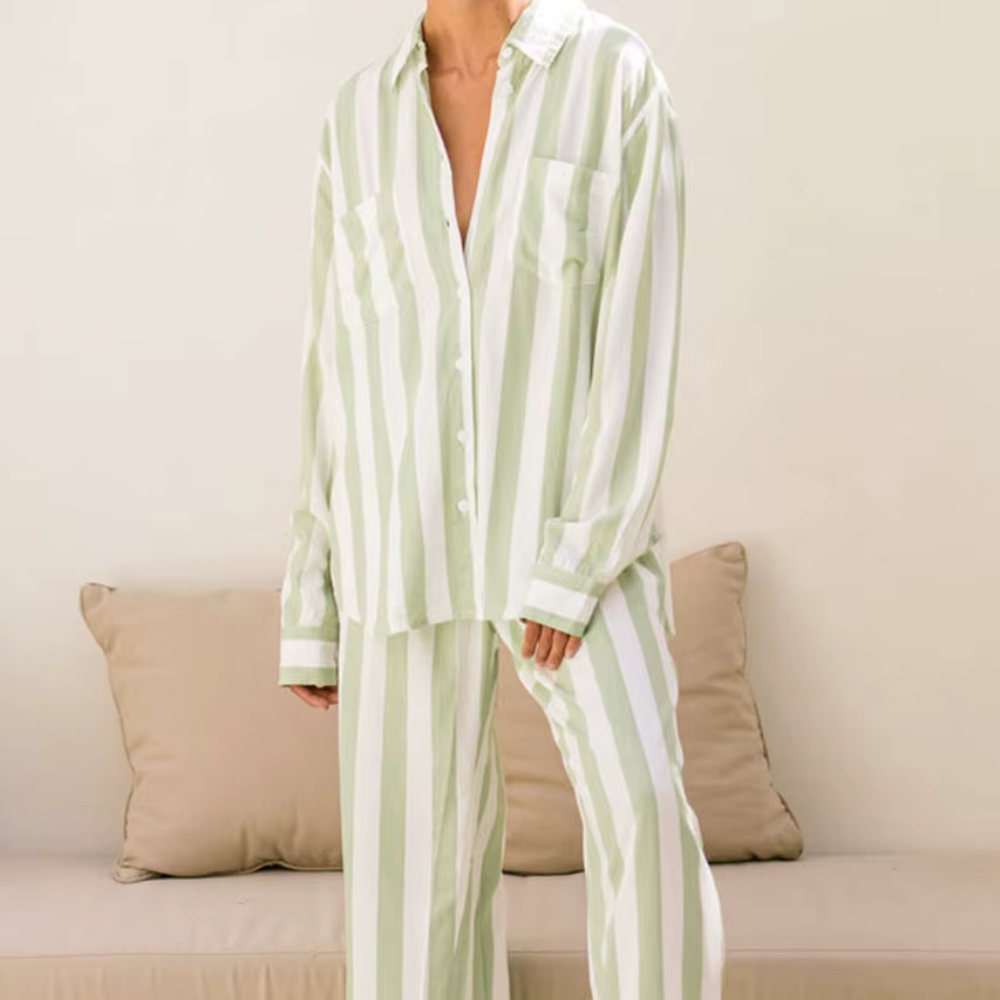 Striped Long Sleeve PJ Set