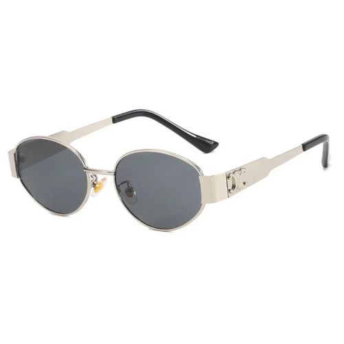 Stylish and Protective Polycarbonate Oval Frame Sunglasses