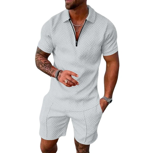 Summer Set With Polo Shirt and Shorts for Men