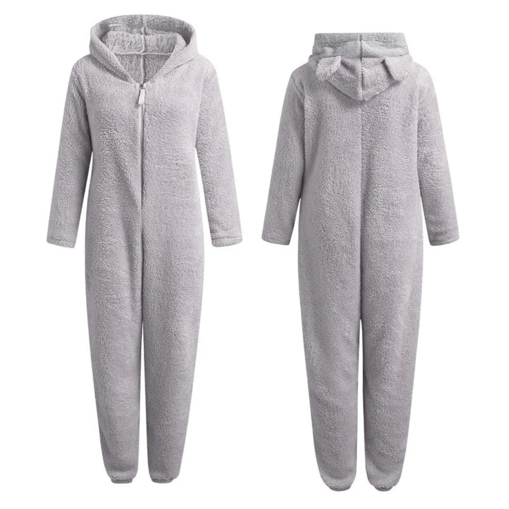 Super Soft Fleece Onesie with Bear Ears