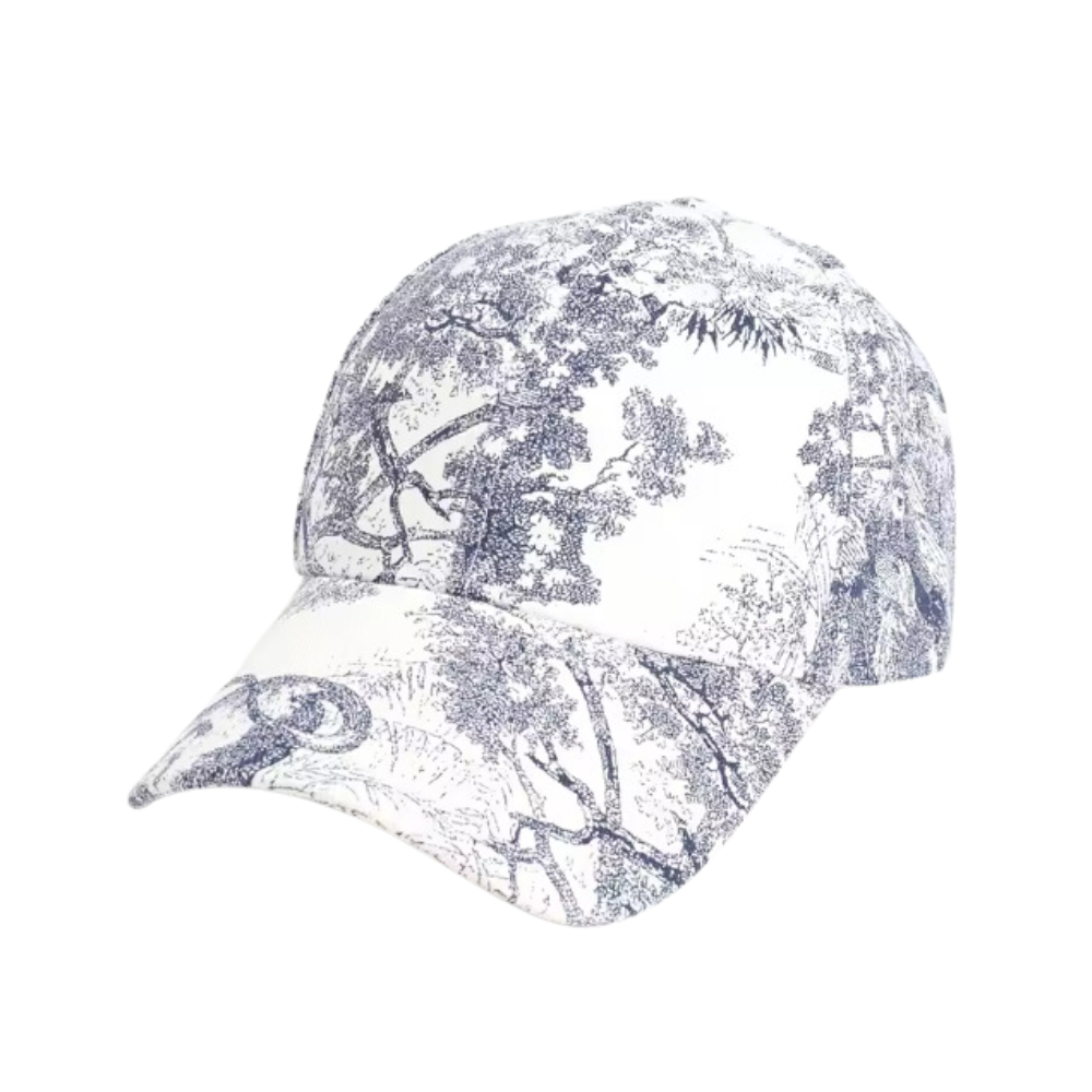 Toile de Jouy Pattern Jungle Hat