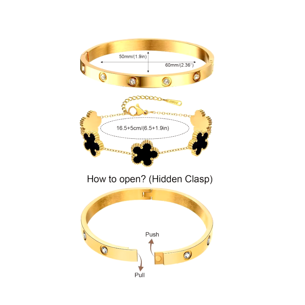 Ultimate Clover Duo Bracelet Set