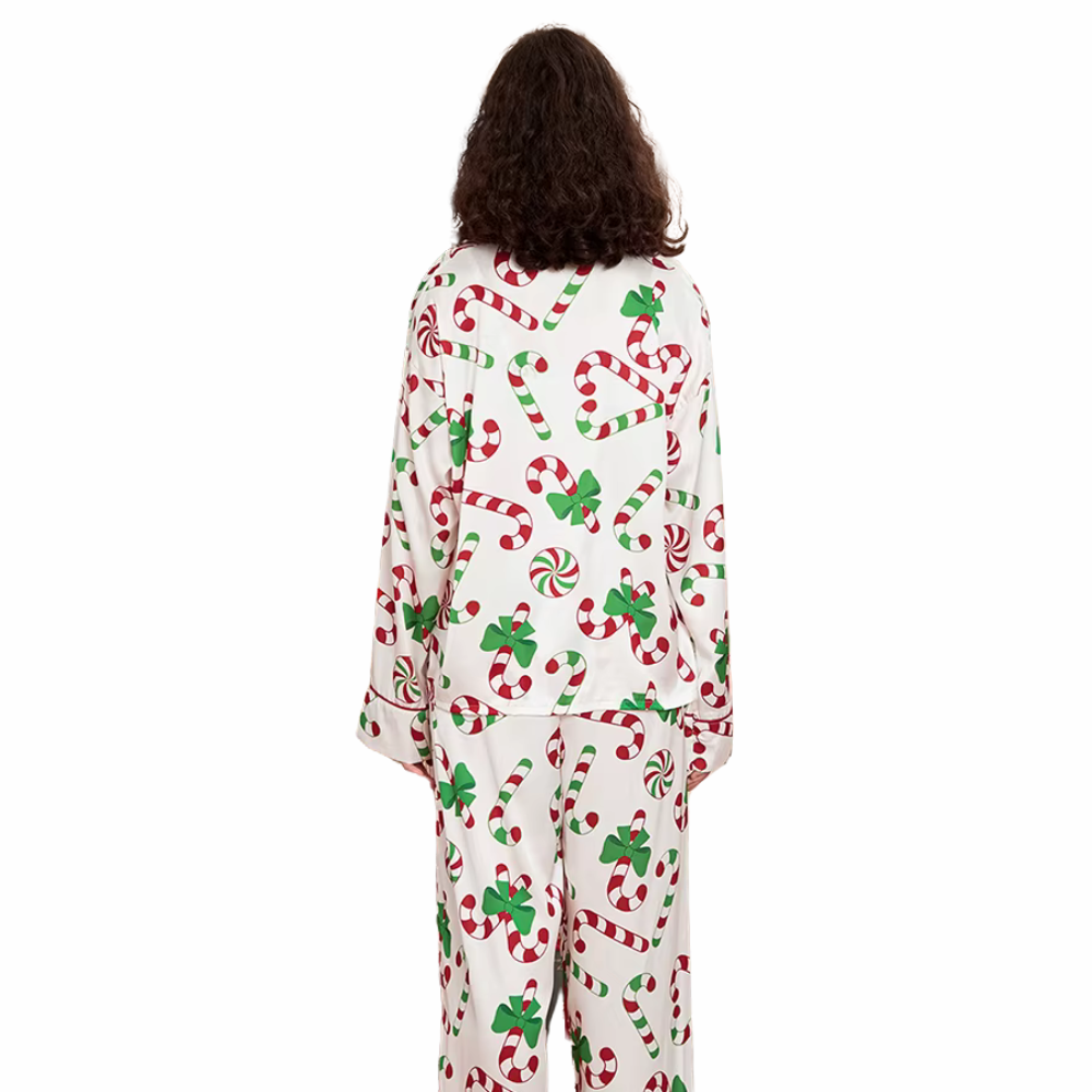 Christmas Print Long Sleeve PJ Set