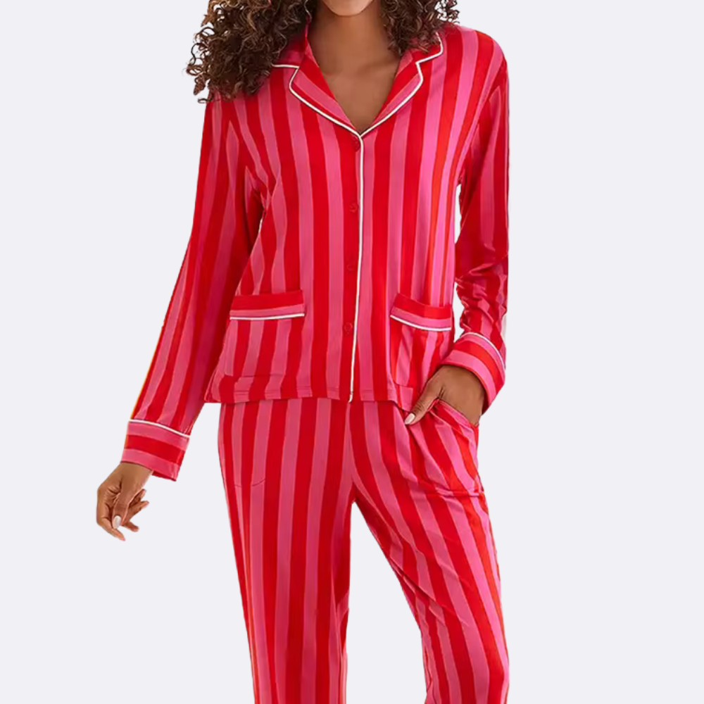 Striped PJ Set