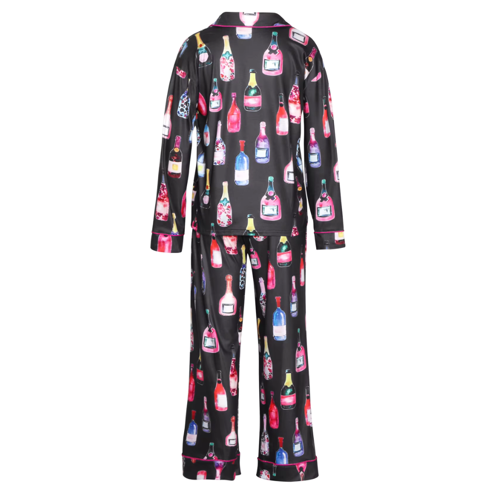 Prosecco Party Print Long Sleeve PJ Set