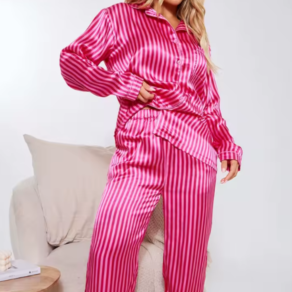 Striped Long Sleeve PJ Set