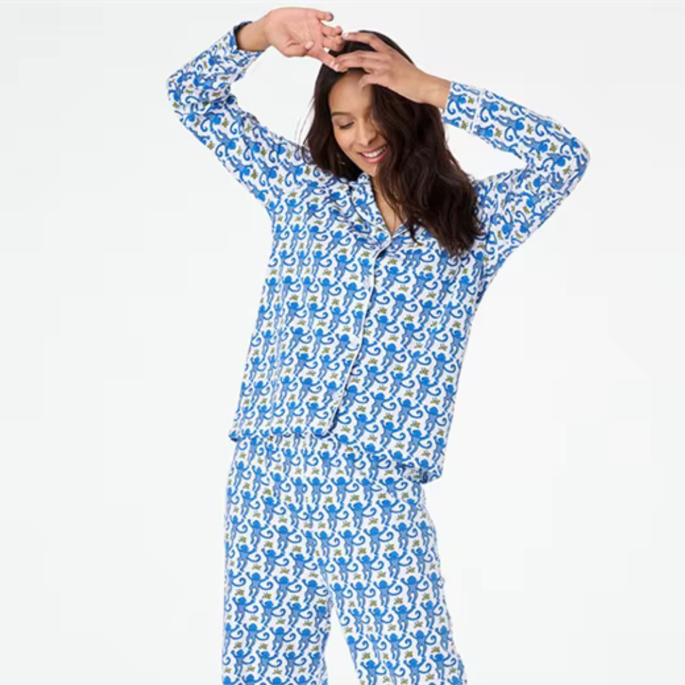 Printed Long Sleeve PJ Set