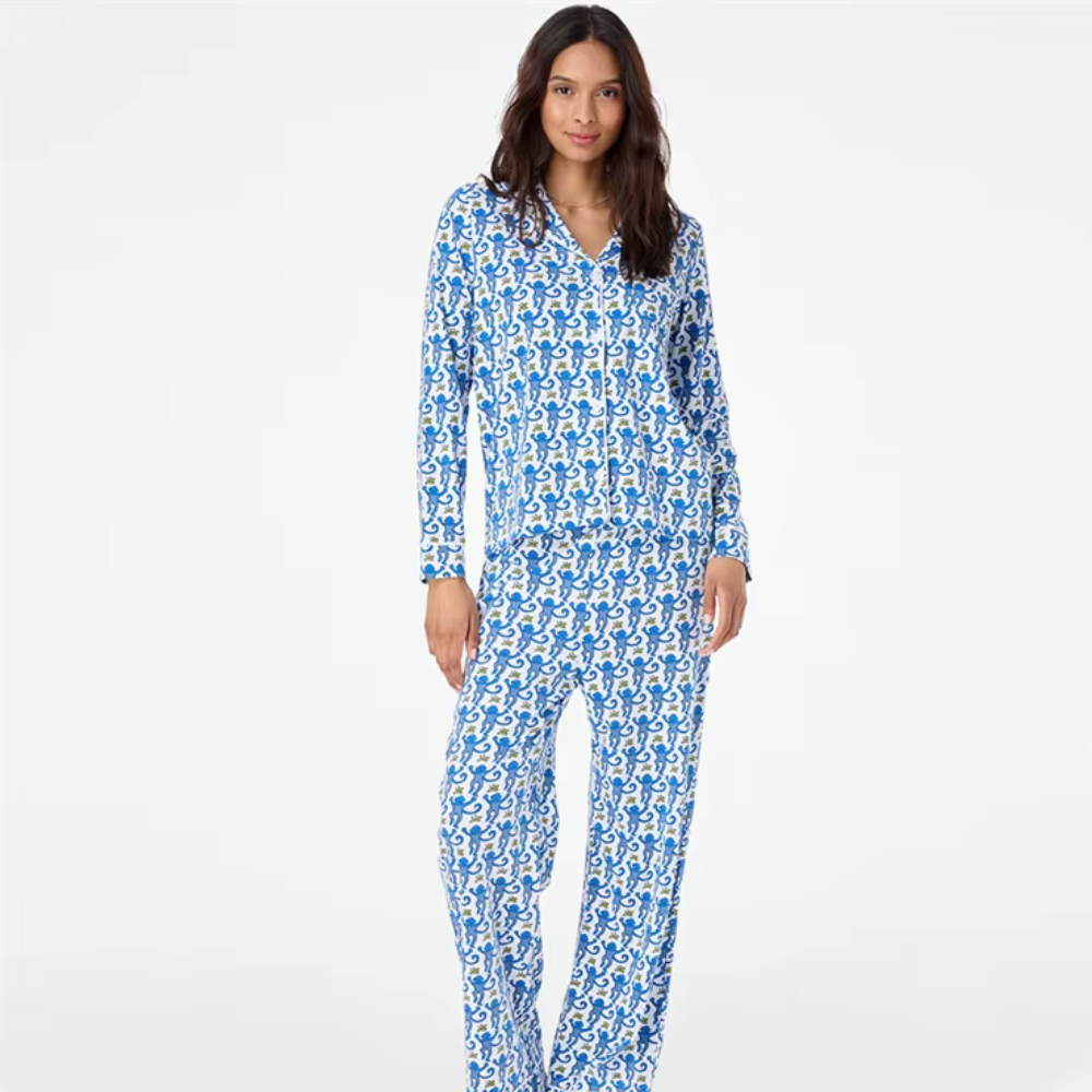 Printed Long Sleeve PJ Set