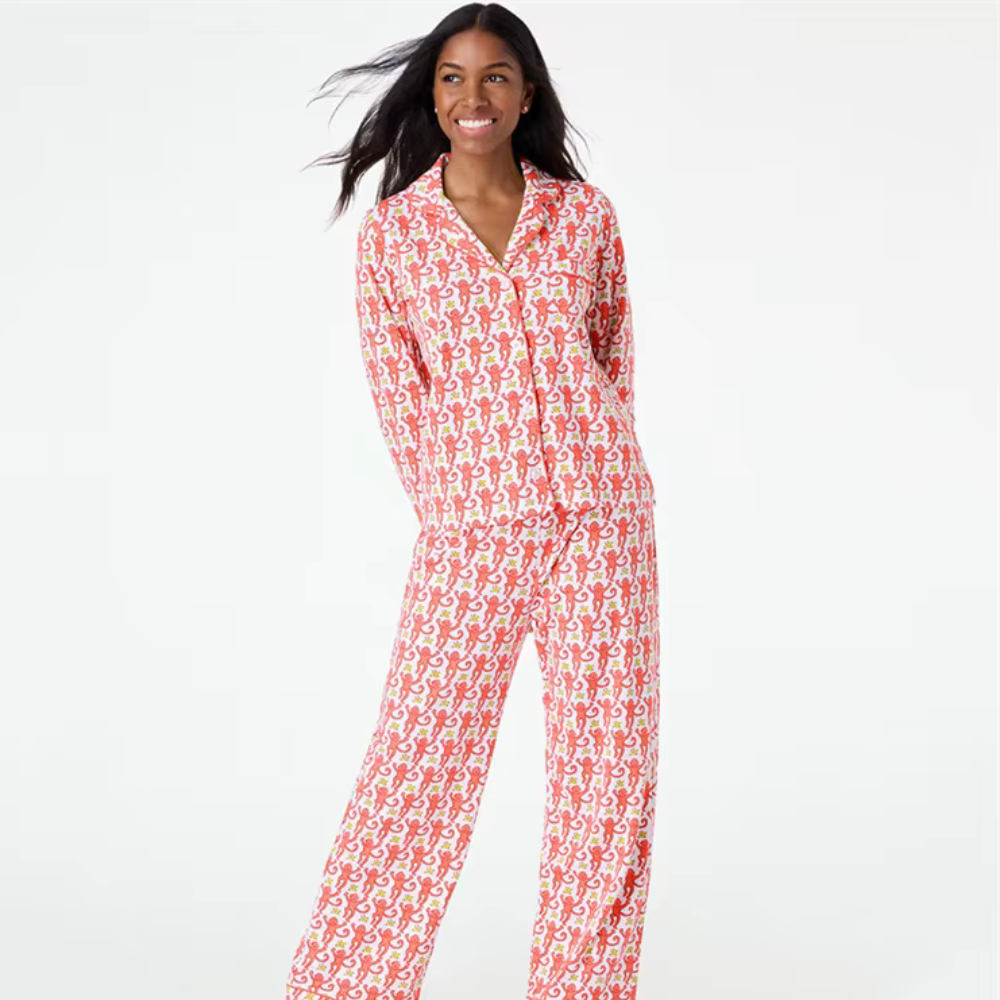 Printed Long Sleeve PJ Set