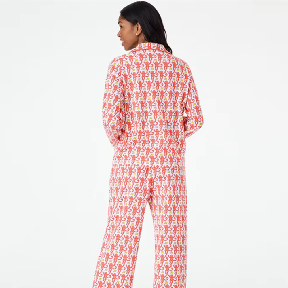 Printed Long Sleeve PJ Set