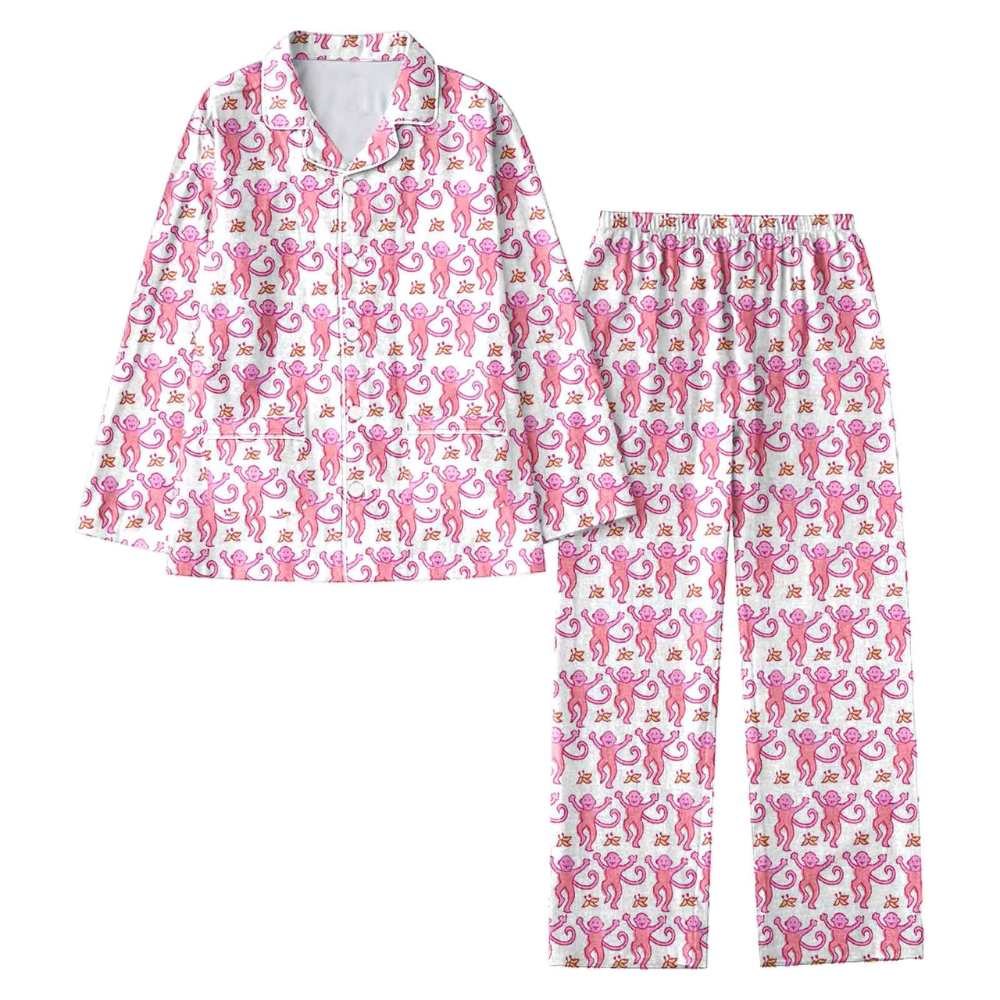 Printed Long Sleeve PJ Set