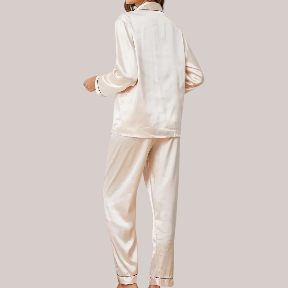 Satin Long Sleeve PJ Set