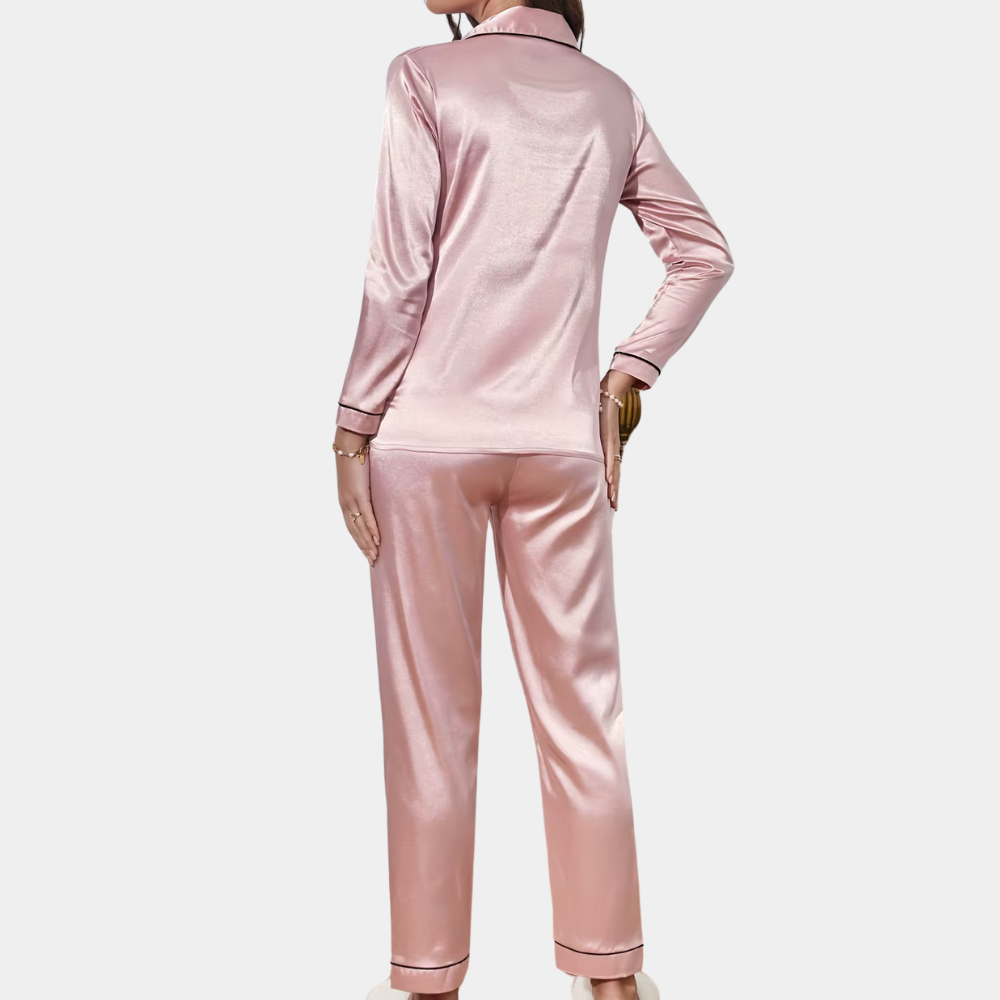 Satin Long Sleeve PJ Set