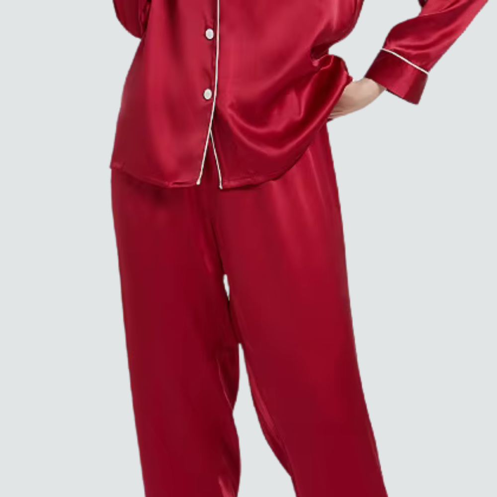 Satin Long Sleeve PJ Set