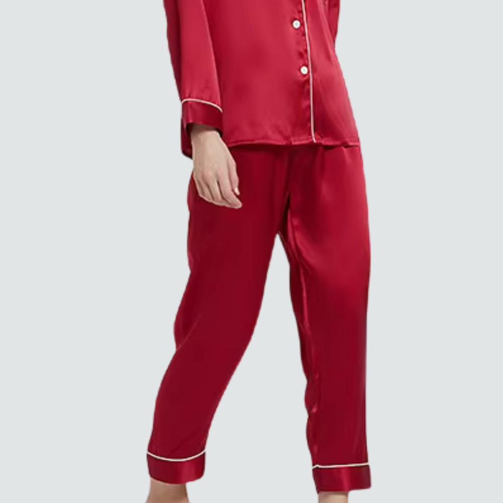 Satin Long Sleeve PJ Set