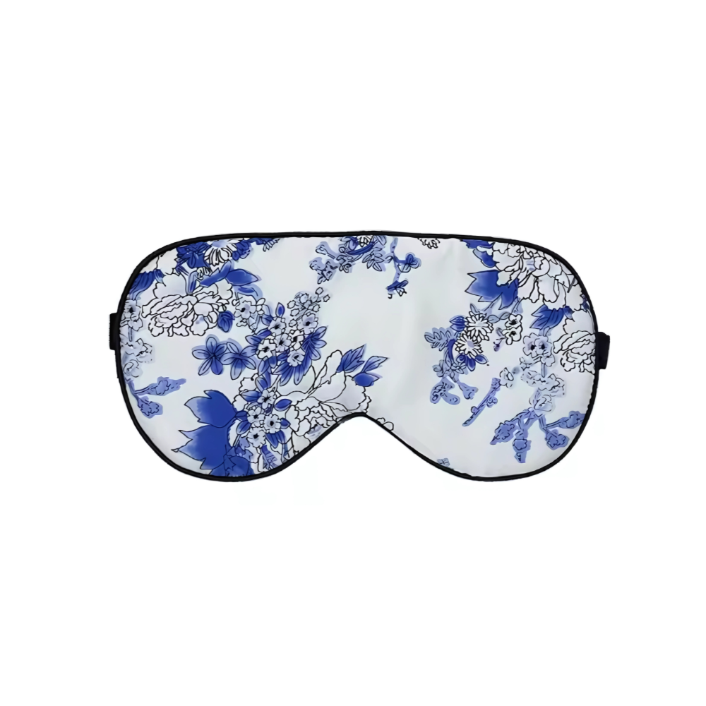 Floral Pattern Natural Pure Mulberry Silk Sleeping Mask