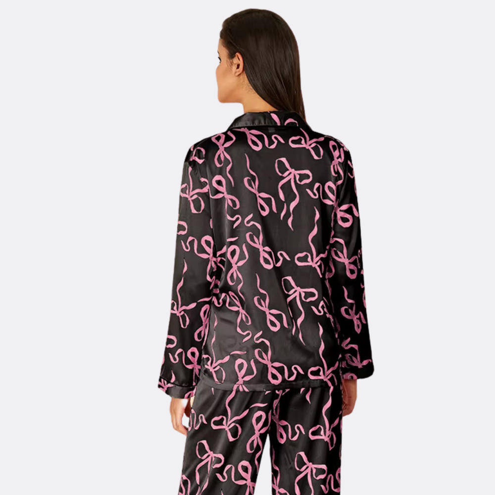 Print Loungewear Silk Set