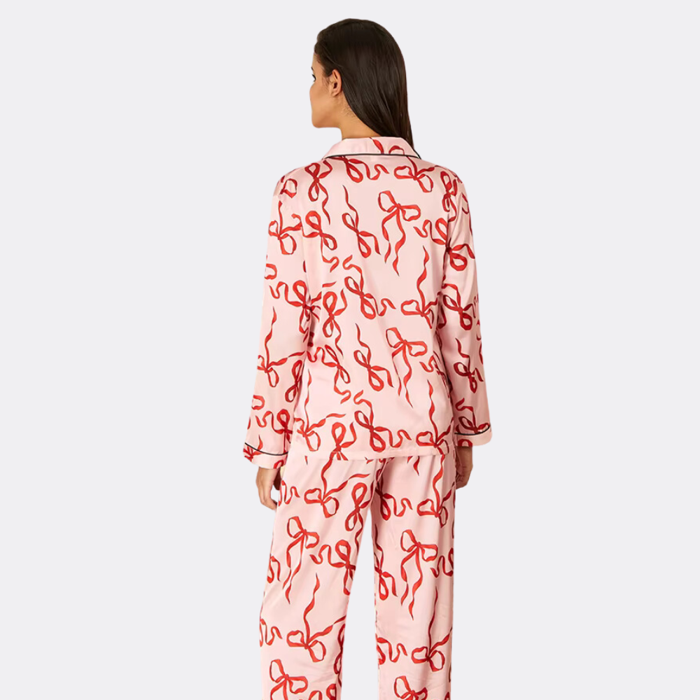 Print Loungewear Silk Set