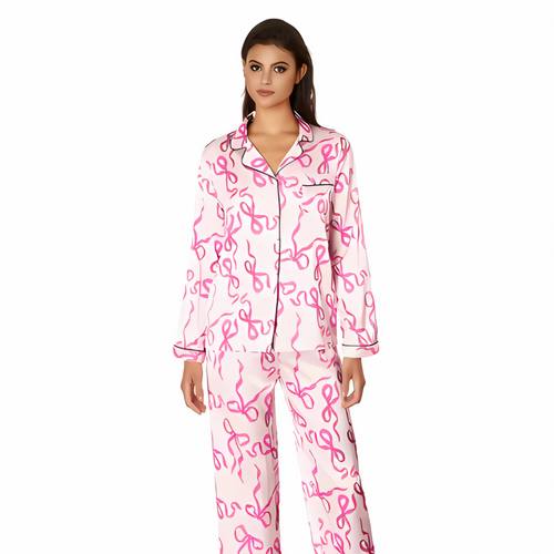 Print Loungewear Silk Set