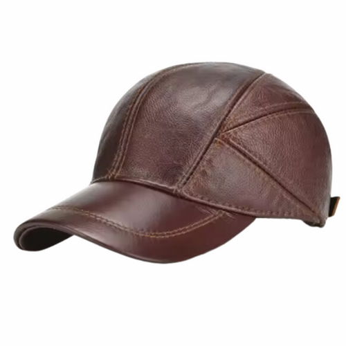 Vintage Leather Baseball Cap