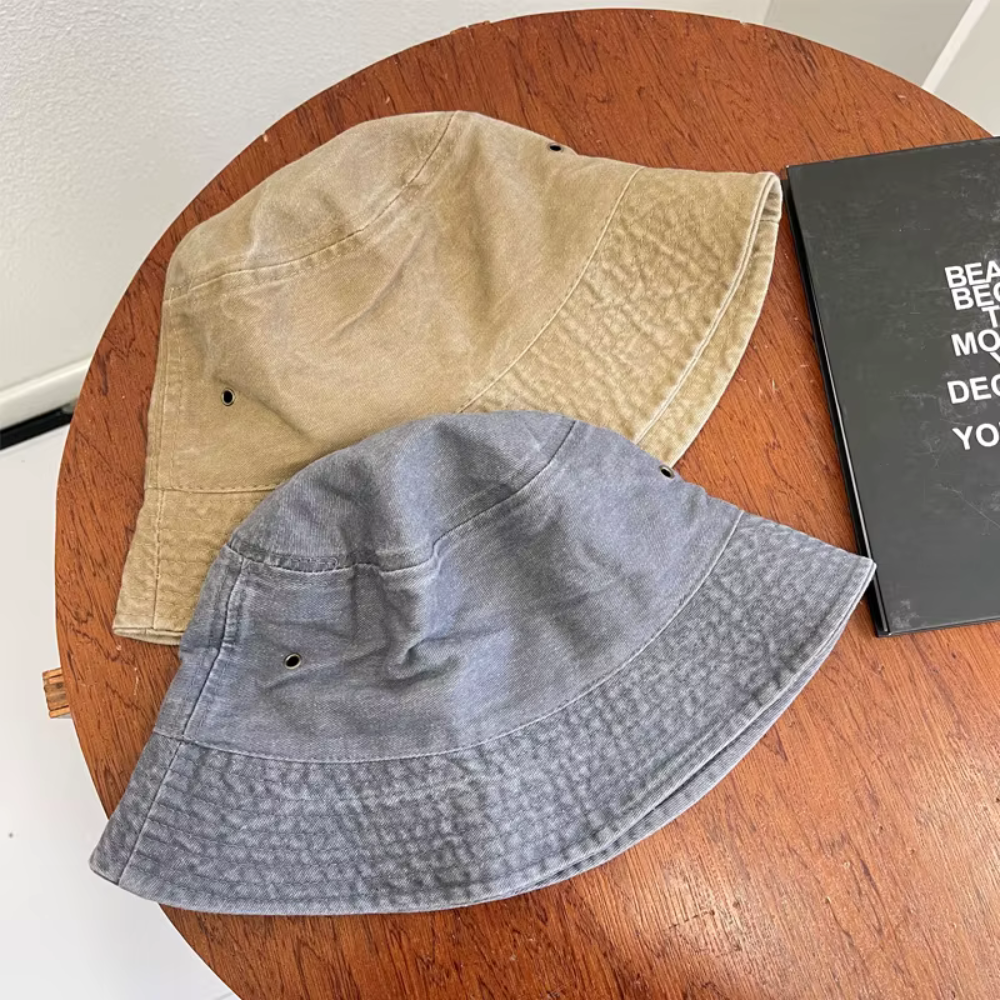 Washed Denim Bucket Hat