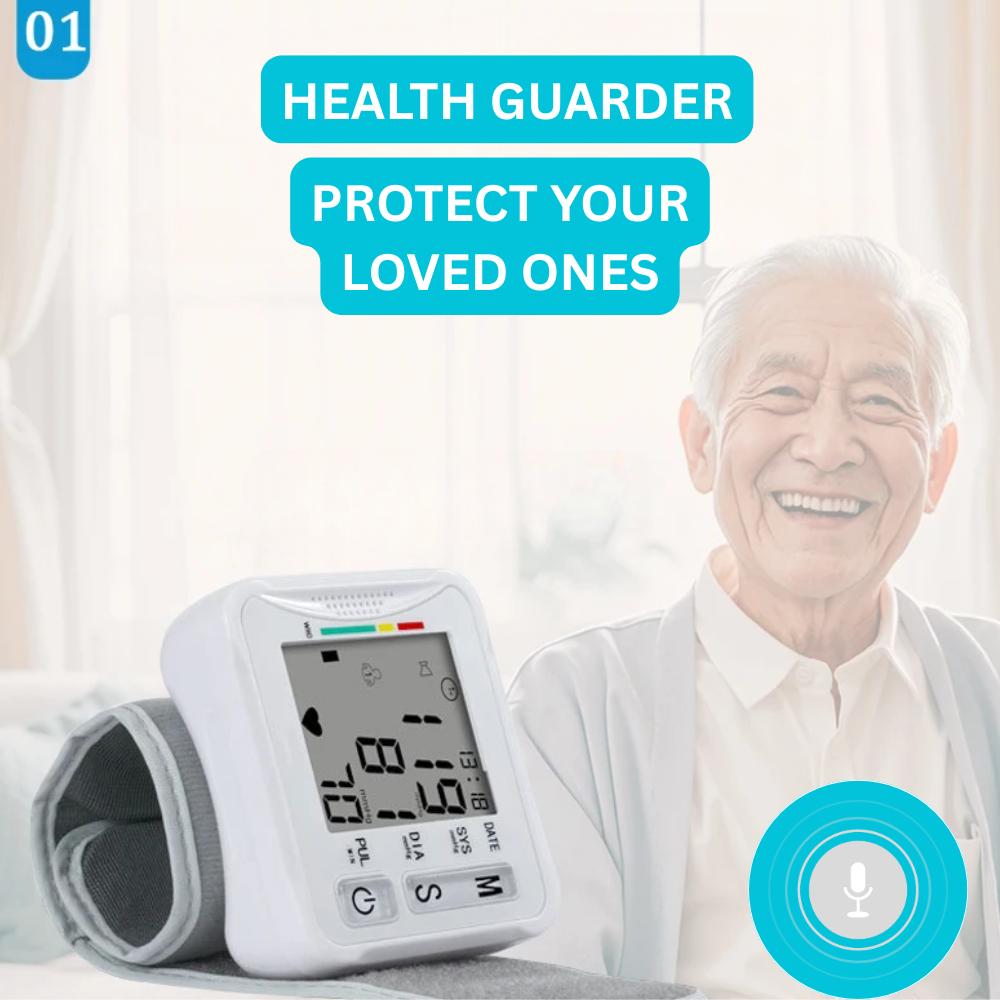 Smart Wrist Blood Pressure Monitor (White)