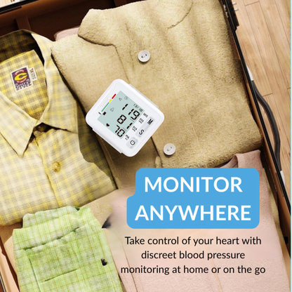 Smart Wrist Blood Pressure Monitor (White)