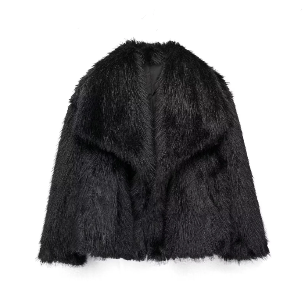 Winter Elegance | Luxury Faux Fur Coat