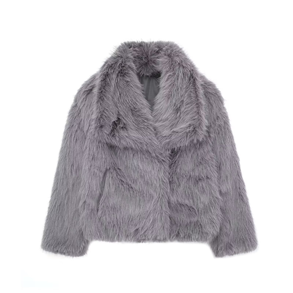 Winter Elegance | Luxury Faux Fur Coat