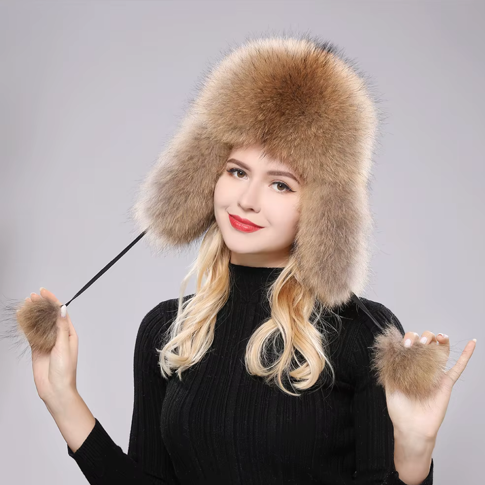 Real Fur Earflap Hat