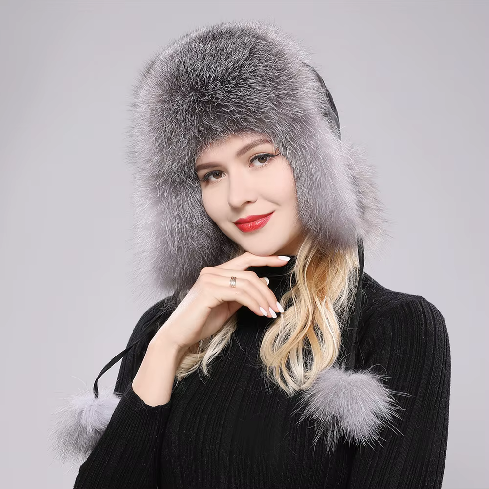 Real Fur Earflap Hat