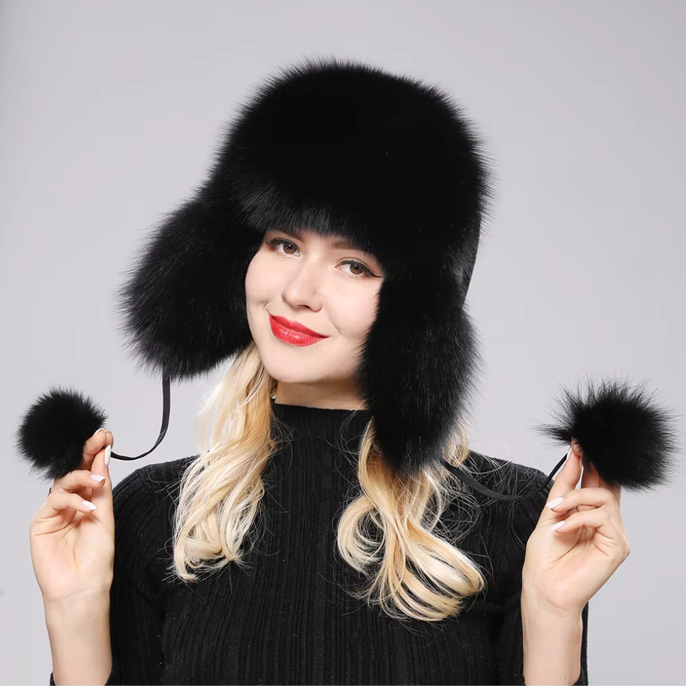 Real Fur Earflap Hat