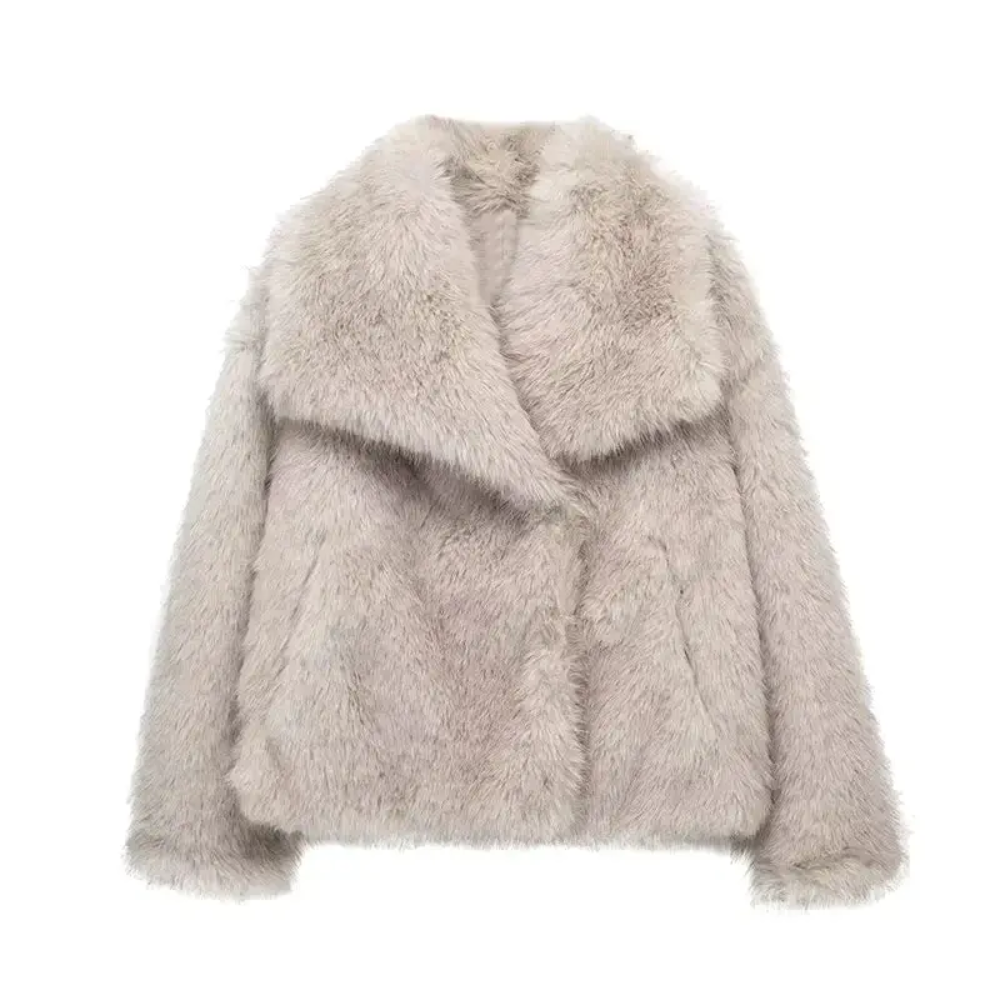 Winter Elegance | Luxury Faux Fur Coat