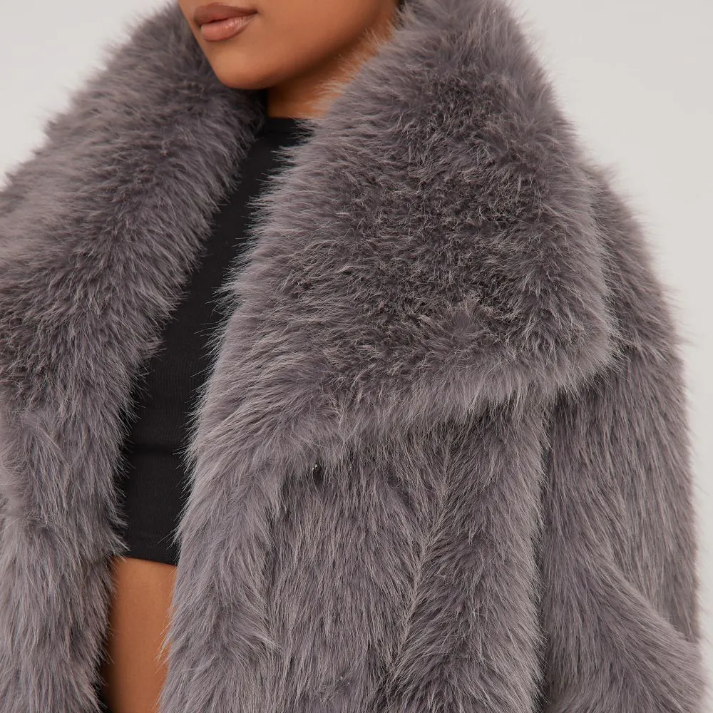 Winter Elegance | Luxury Faux Fur Coat