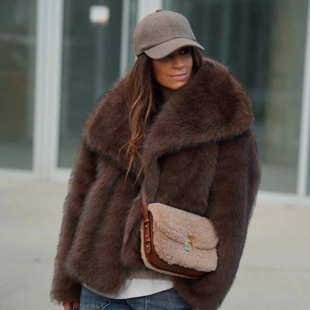 Winter Elegance | Luxury Faux Fur Coat