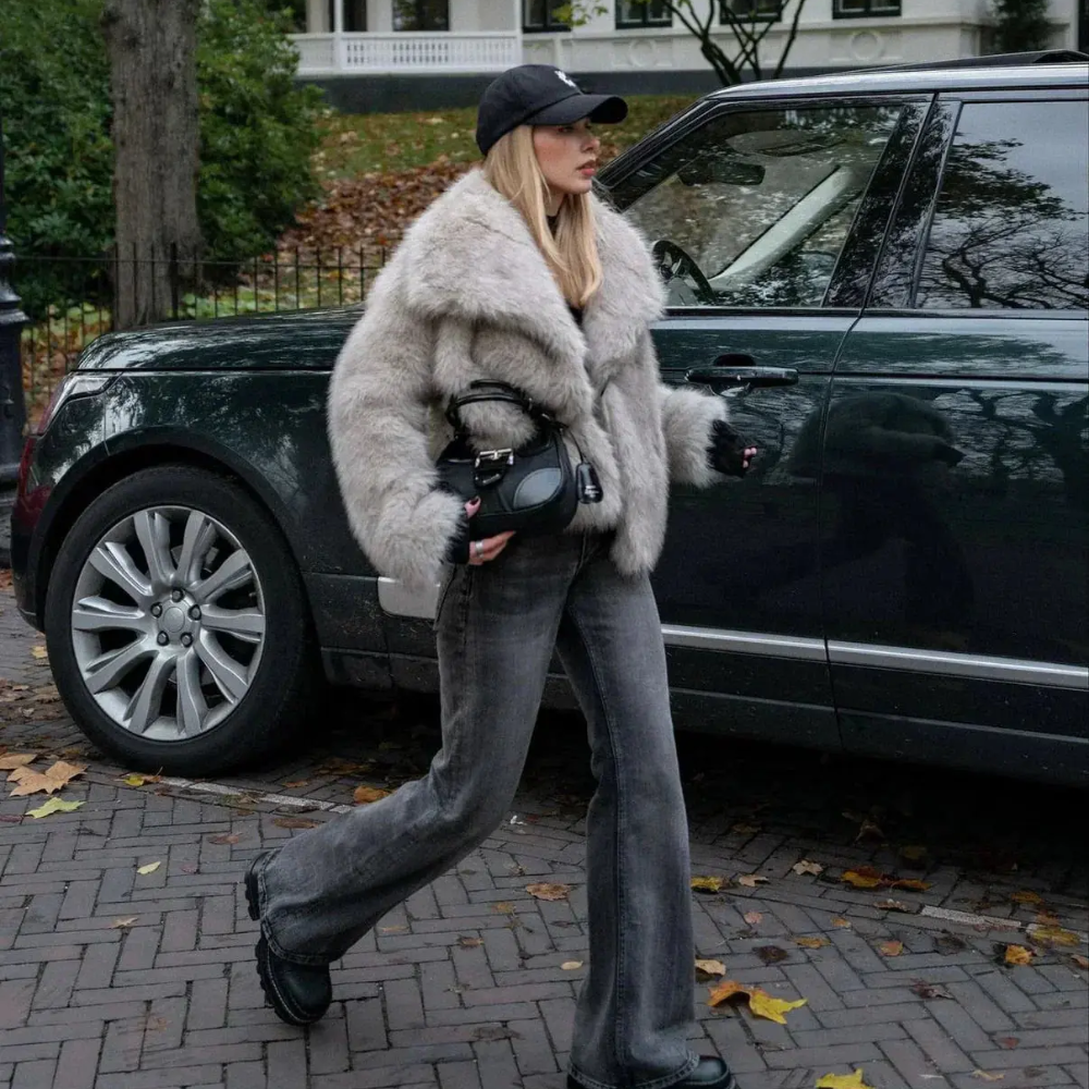 Winter Elegance | Luxury Faux Fur Coat