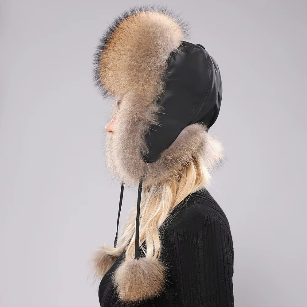 Real Fur Earflap Hat