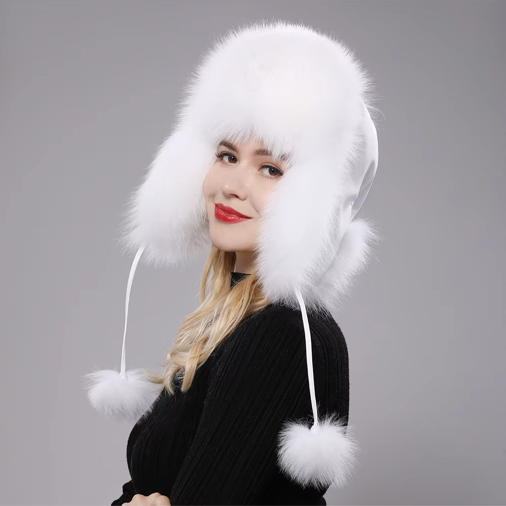 Real Fur Earflap Hat