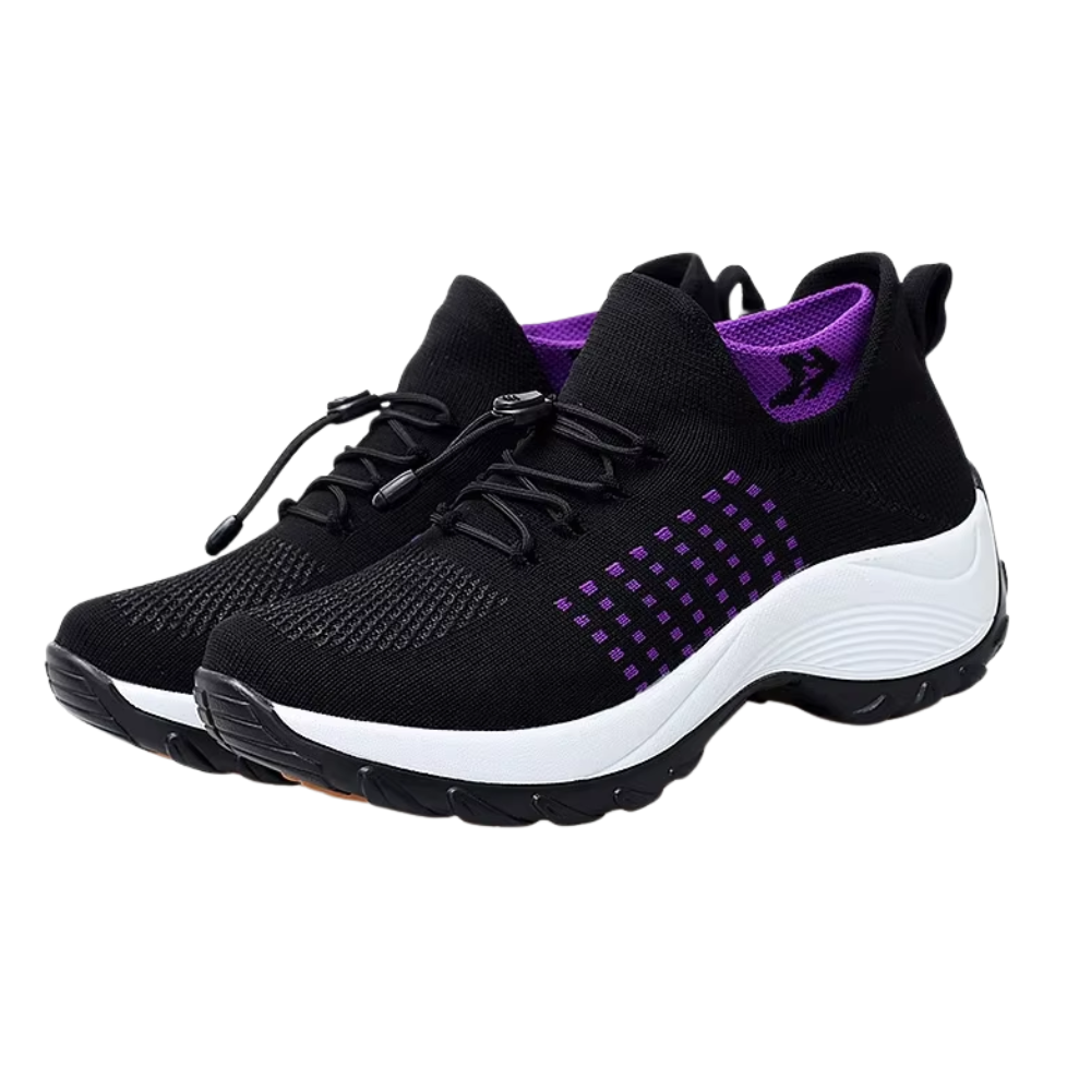 Women's Orthopedic Stretch Cushion Slip On Walking Shoes