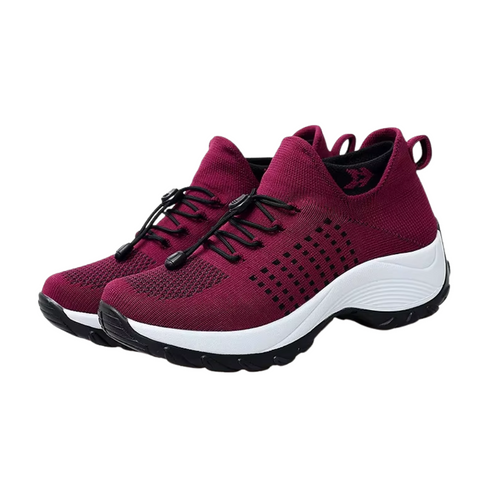 Women's Orthopedic Stretch Cushion Slip On Walking Shoes