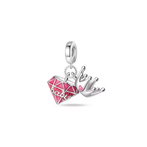 Barbie Silver Charm