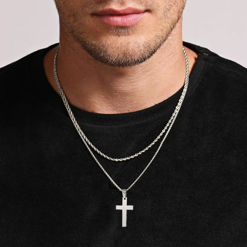 Cross-Rope Necklace